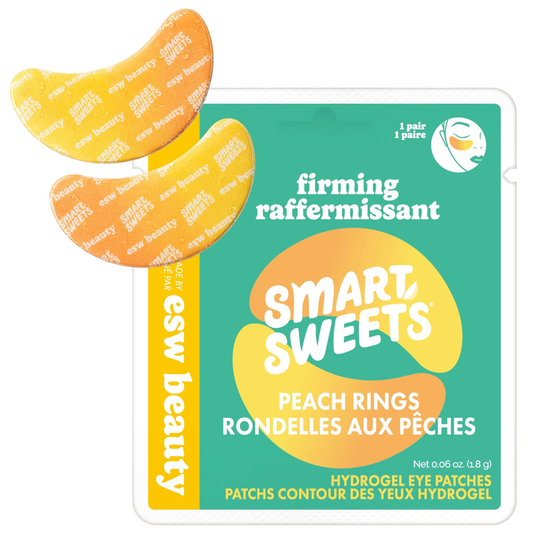 ESW x SmartSweets Firming Peach Rings Eye Patches: 1 pc