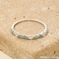 Cubic Zirconia Gold Dipped Ring
