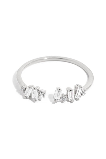 Gold Dipped Delicate Baguette Fashion Ring