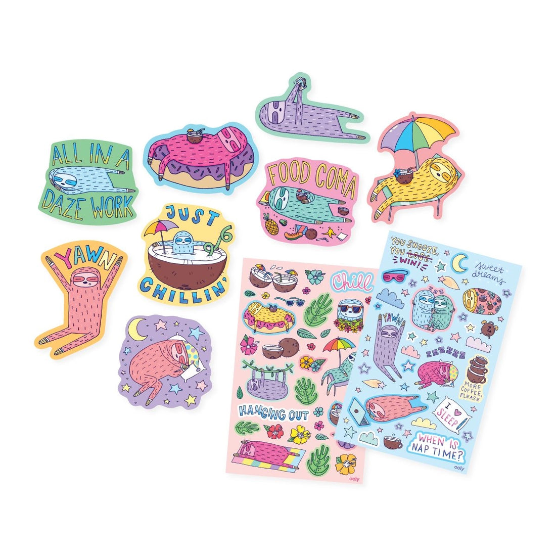 Sleepy Sloths Scented Stickers