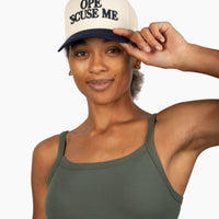 Ope 'Scuse Me Hat - Navy Blue & Cream