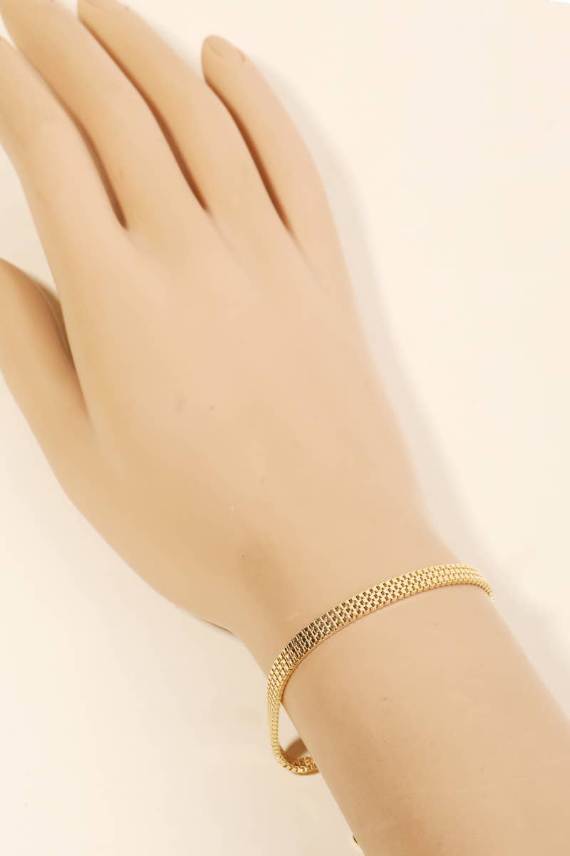 Box Chain Clasp Bracelet
