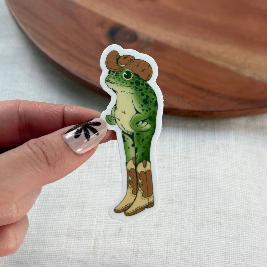 Cowboy Frog Southern Sticker