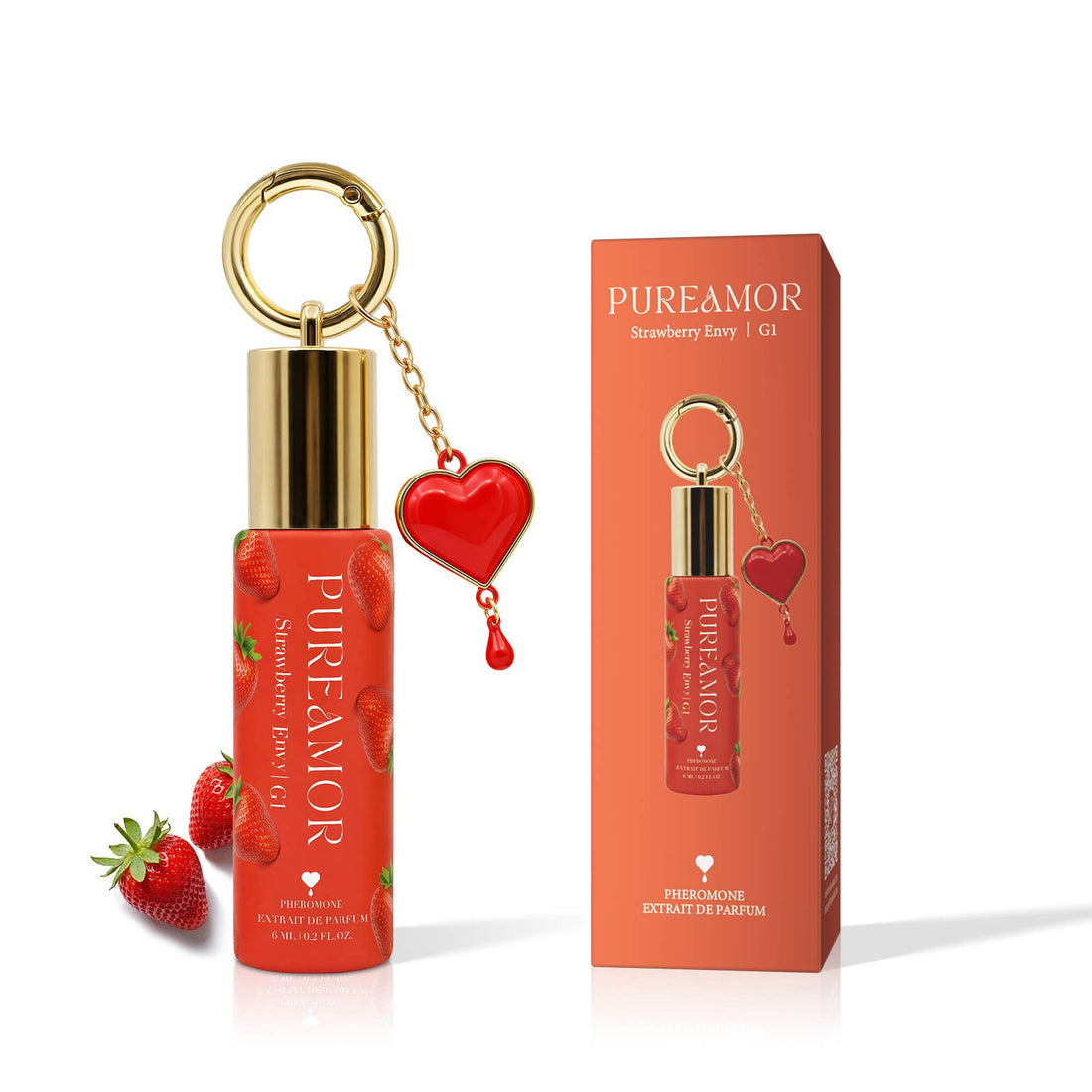 Strawberry Envy | Roll-on Pheromone Keychain Perfume - 6ml: Strawberry l G1