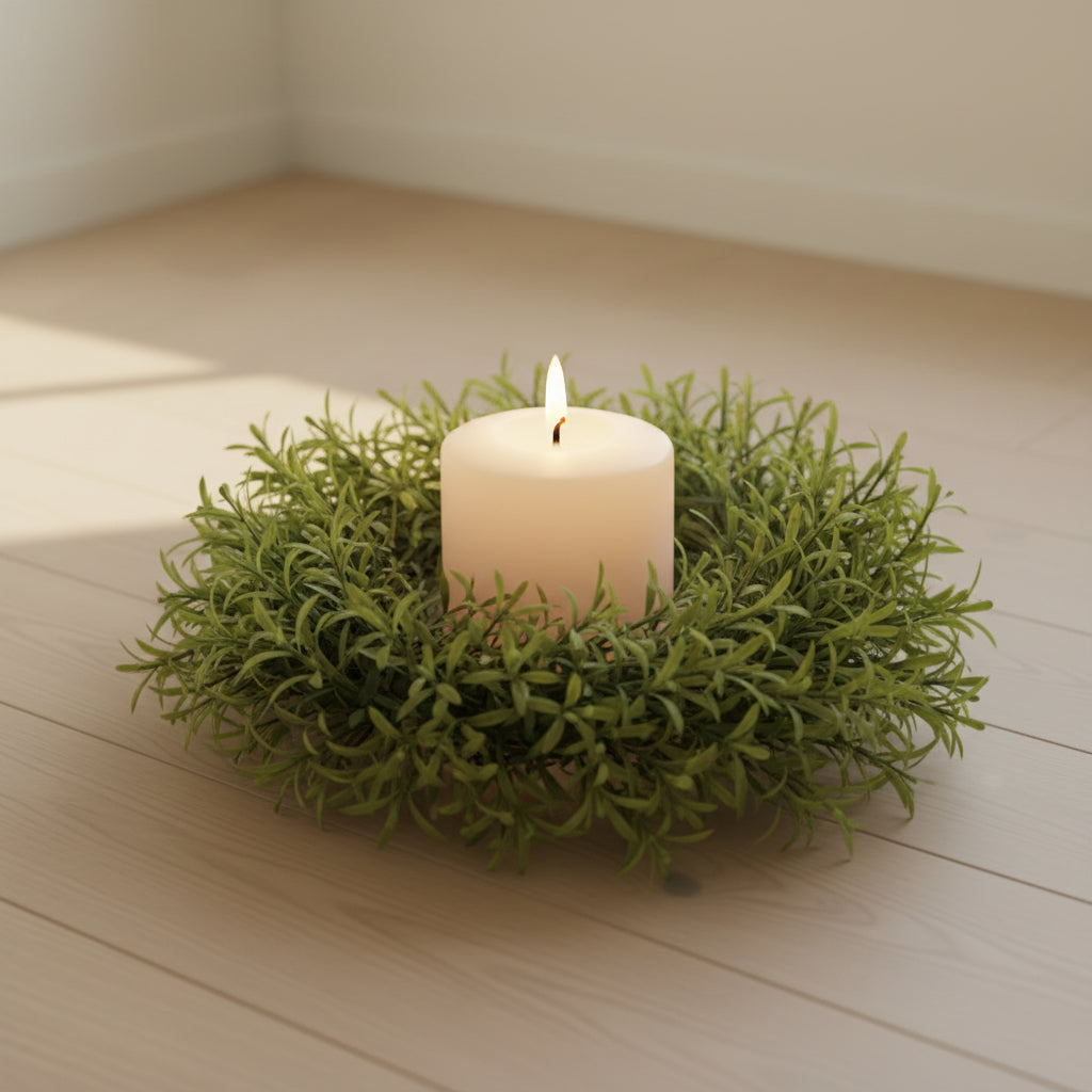 4" Dusty Rosemary Candle Ring