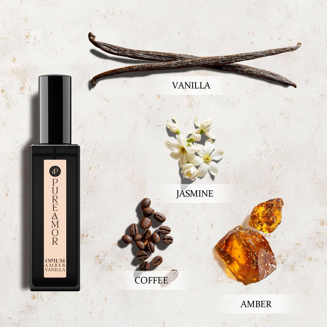 PureAmor Opium Amber Vanila — 20ML Extrait de Parfum  