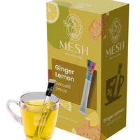 Herbal Tea Mesh Sticks - Ginger & Lemon Peel