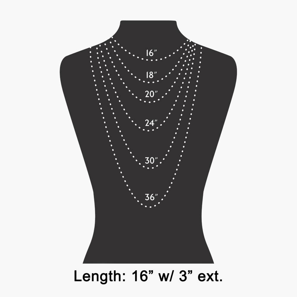 Crystal & Cross Charm Double Layer Link Chain Necklace: Gem