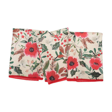 Mighty Mini Towel (Set of 3) - Flora: Cream