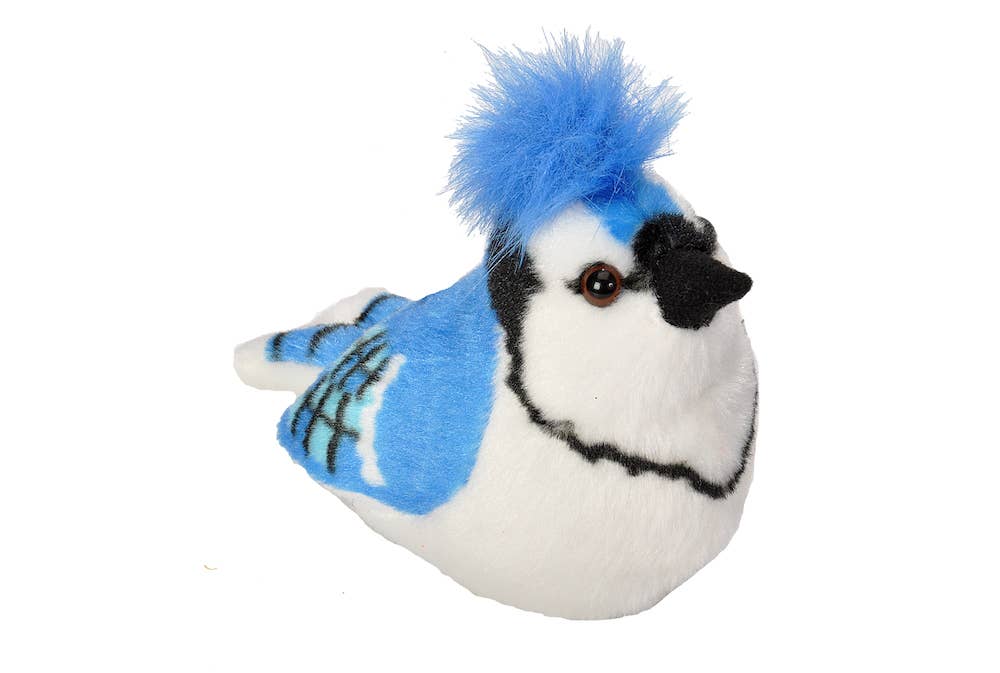 Blue Jay Stuffed Animal With Sound 5.5"