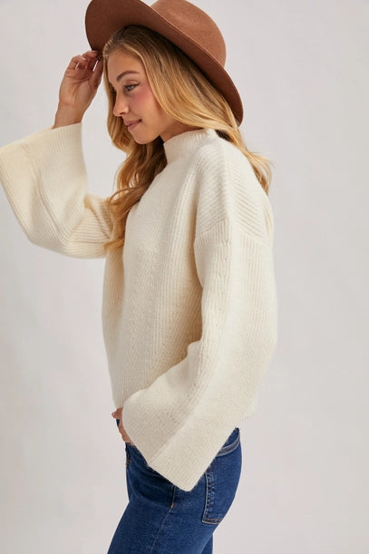 The Elevated Ease Sweater - Cream