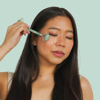 Mint Green Tea Jade Crystal Facial Roller