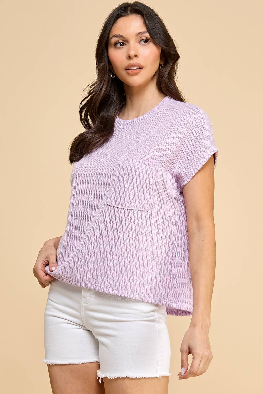 Lavender Knit Top