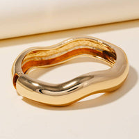 Warped Wavy Bangle Bracelet