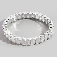 Cubic Zirconia Eternity Fashion Ring: Gold