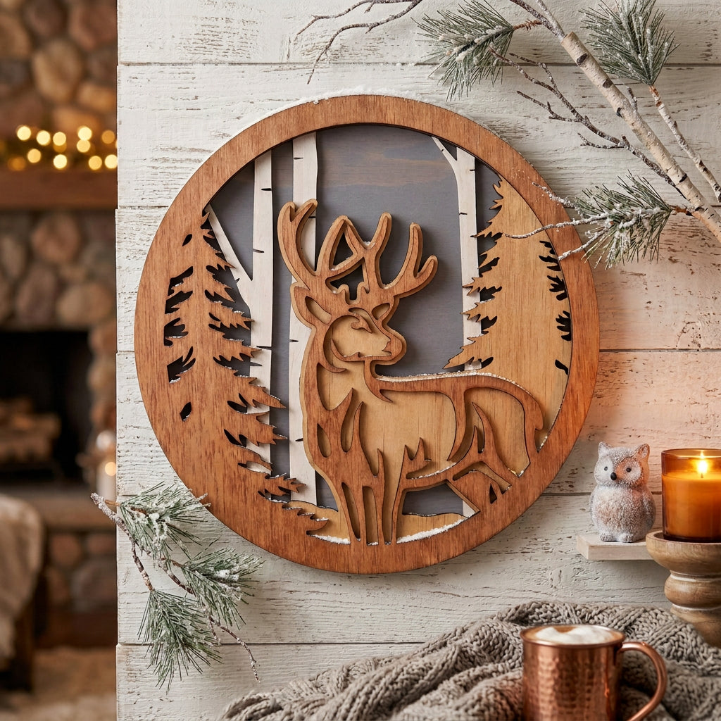Buck In Trees Sign