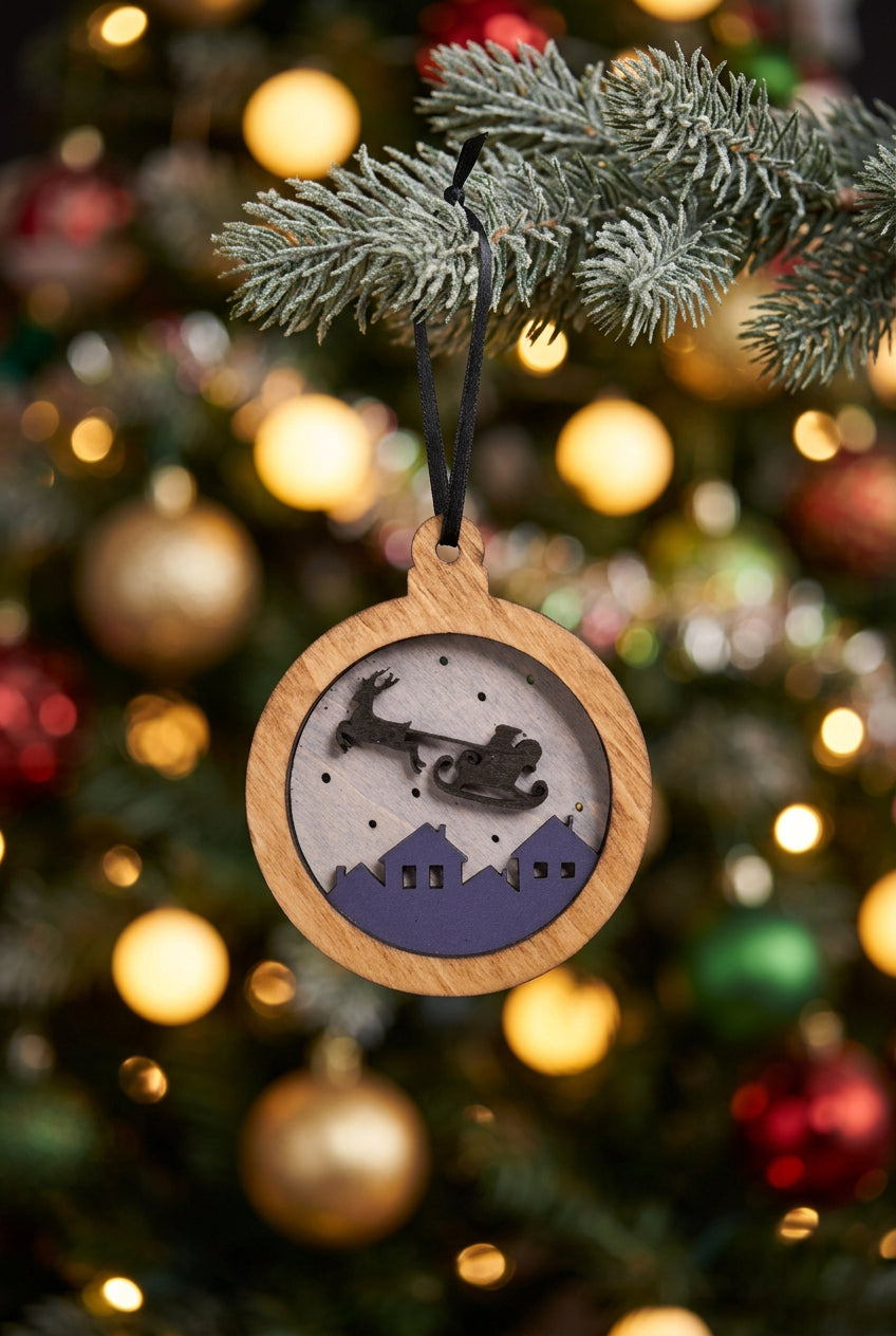 Santa's Sleigh Ornament
