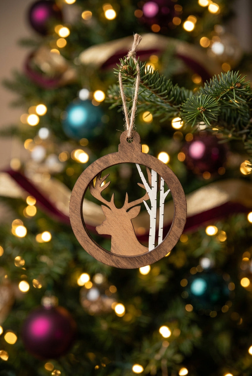 Buck + Birch Ornament