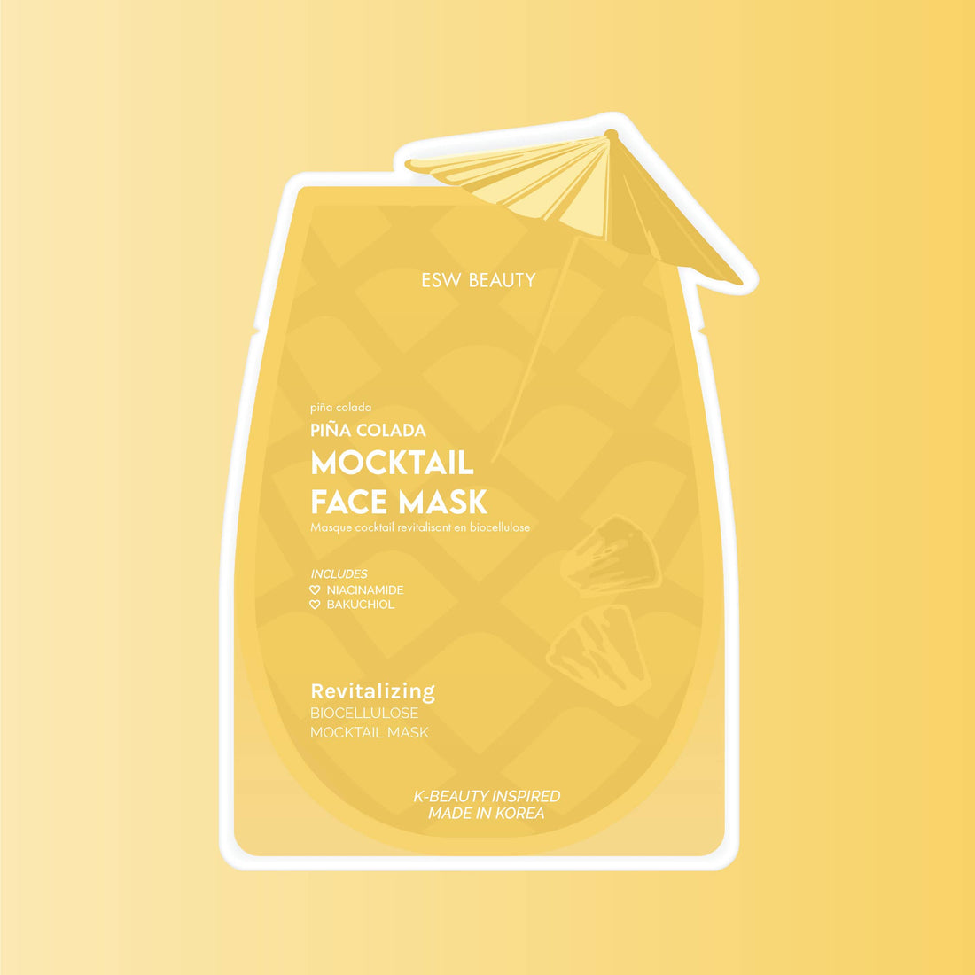 Piña Colada Revitalizing Biocellulose Mocktail Mask