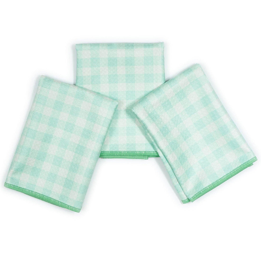 Mighty Mini Towel (Set of 3) Reversible - Marie Le Moal Winter Grove: Robins Egg