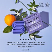 Purple Toning Shampoo & Conditioner Bar Combo for Color-Treated & Grey Hair