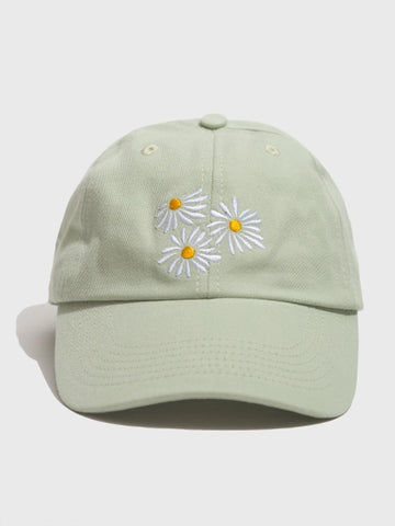 Daisies Women's+  Men's Organic Hat | Green