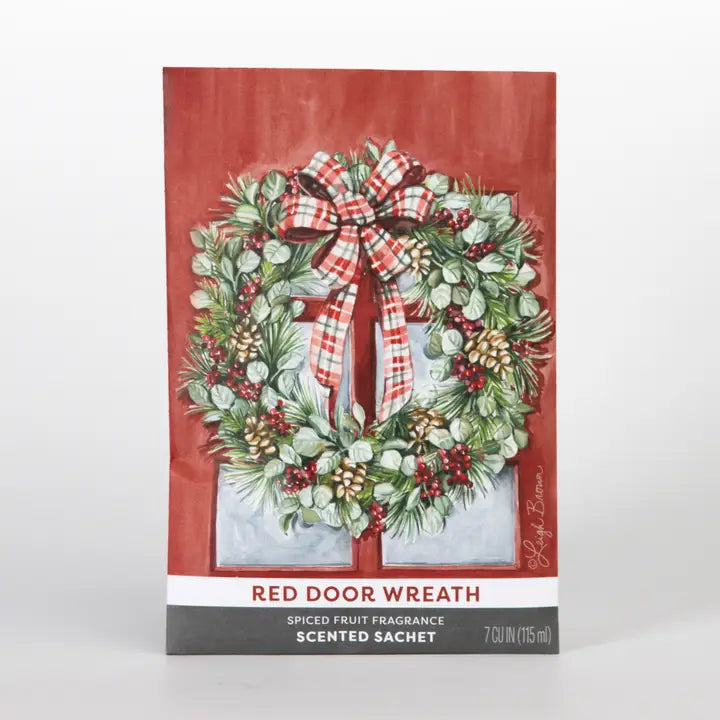 Fresh Scents Red Door Wreath Scented Sachet