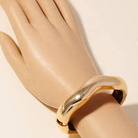 Warped Wavy Bangle Bracelet