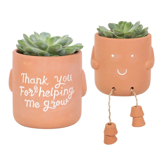 Sitting Plant Pot Pal - Thank You For Helping Me Grow