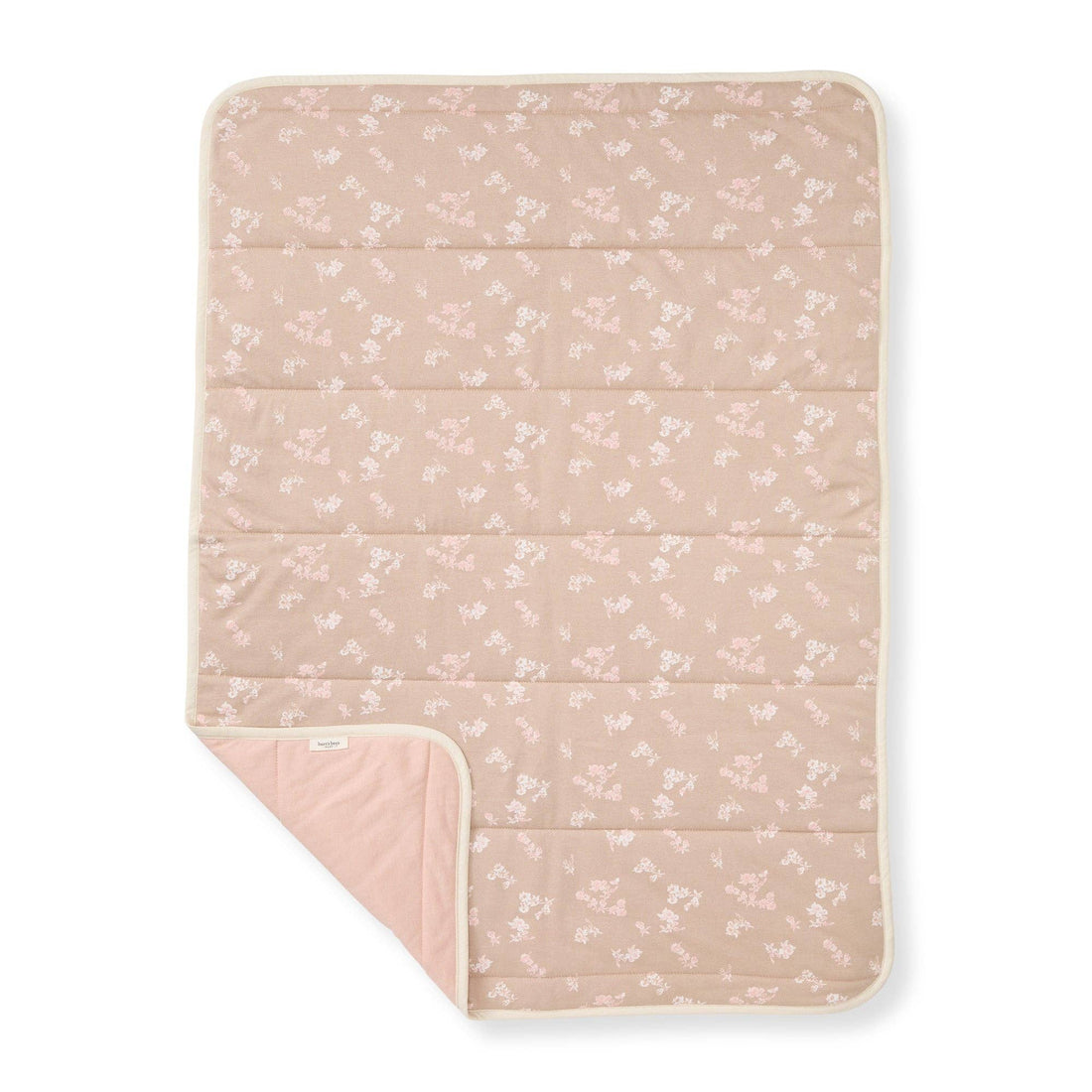 Whimsical Floral Reversible Blanket: Hummus / One Size
