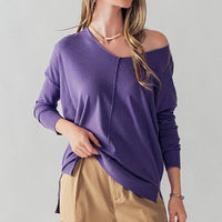 High-Low Tunic Sweater - Choose Color
