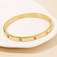 Rhinestone Bangle Bracelet