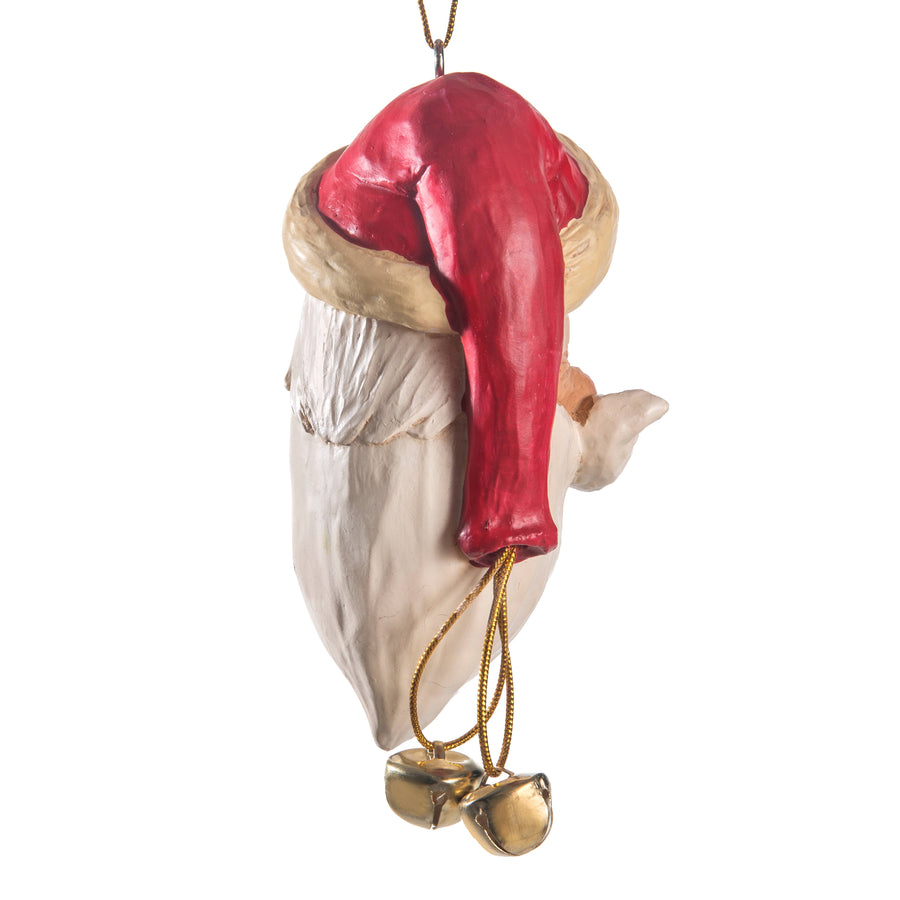 Santa Head Ornament With Thin Face