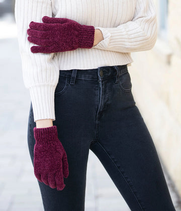 Britt's Knits Beyond Soft Gloves - Burgundy