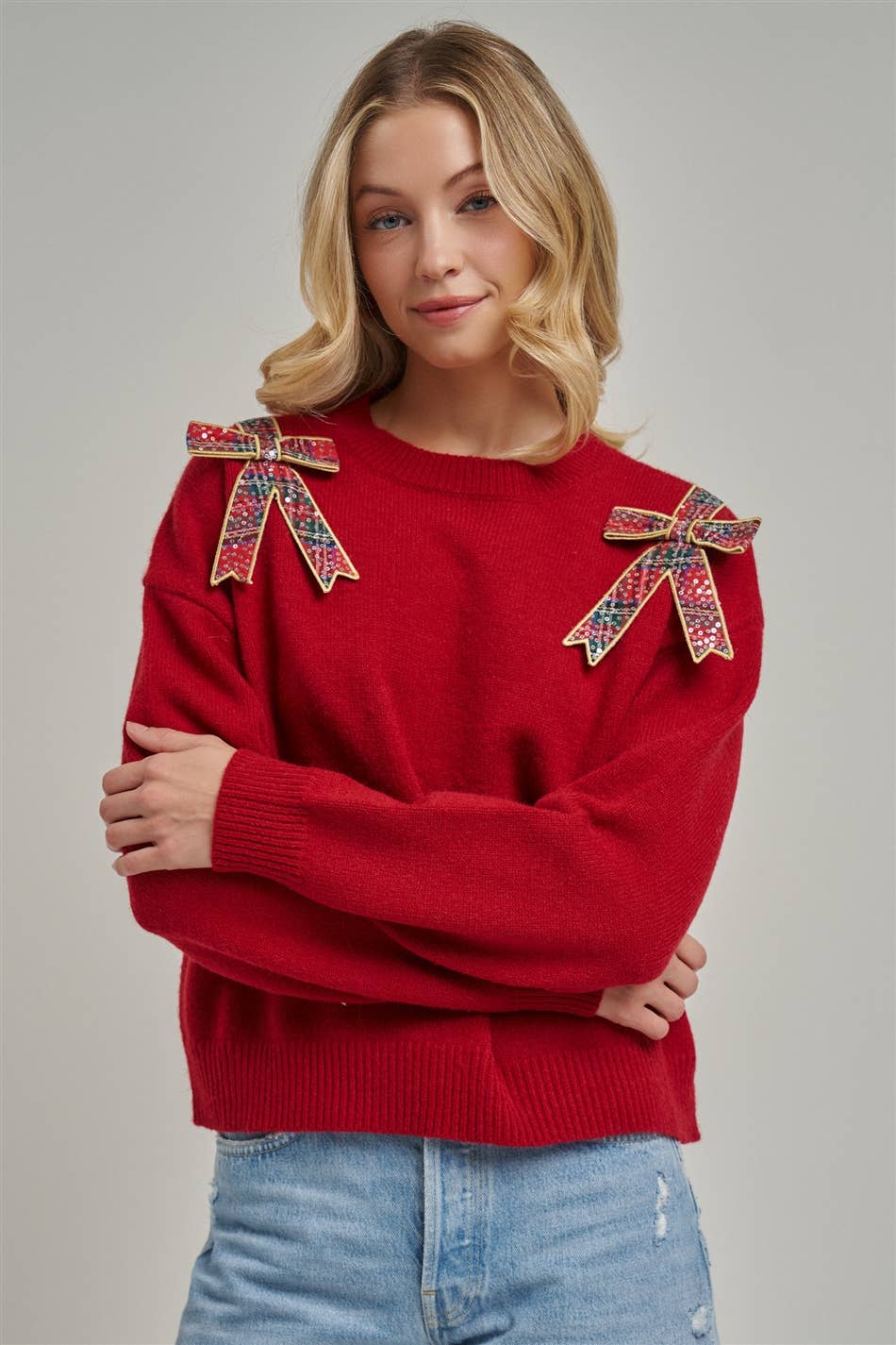 Mistletoe & Bows Sweater