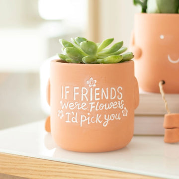 Sitting Plant Pot Pal - If Friends Were Flowers