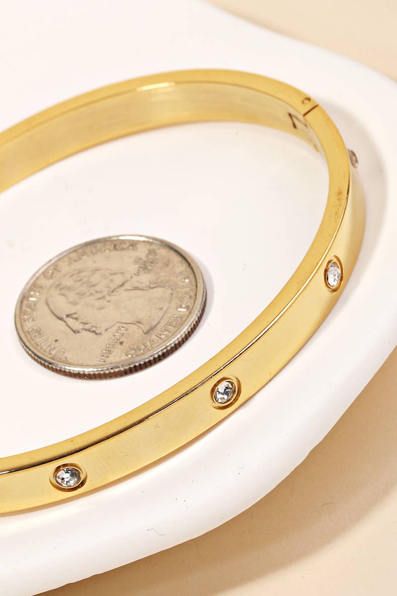 Rhinestone Bangle Bracelet