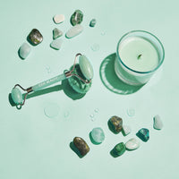 Mint Green Tea Jade Crystal Facial Roller