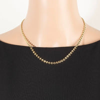 Metallic Heart Classic Chain Necklace