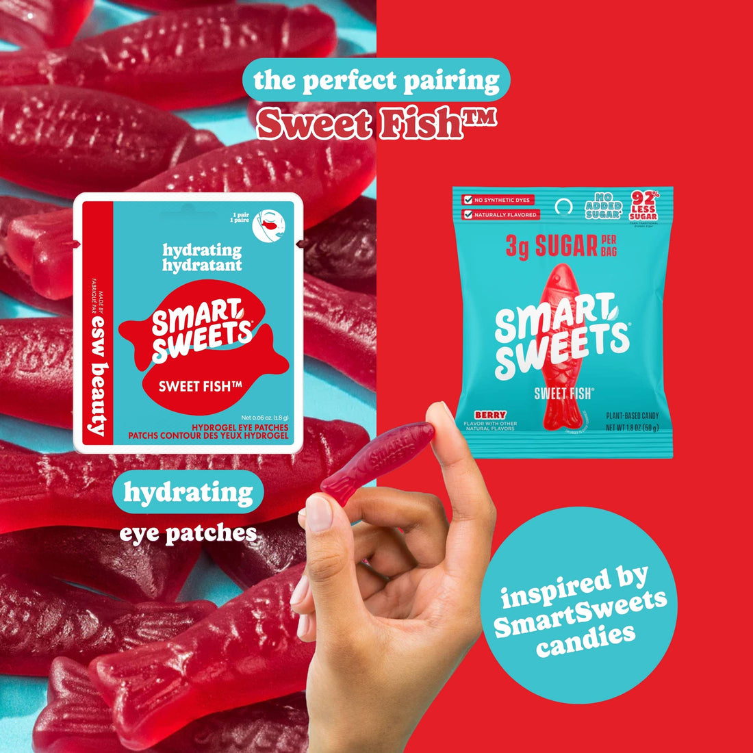 ESW x SmartSweets Hydrating Sweet Fish™ Eye Patches: 1 pc