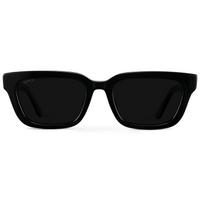 Vivian - Women’s Rectangular Polarized or Tinted Sunglasses - Black