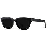 Vivian - Women’s Rectangular Polarized or Tinted Sunglasses - Black