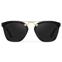 Demi - Women's Polarized Square Sunglasses - Black