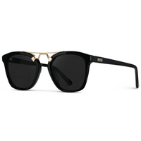 Demi - Women's Polarized Square Sunglasses - Black