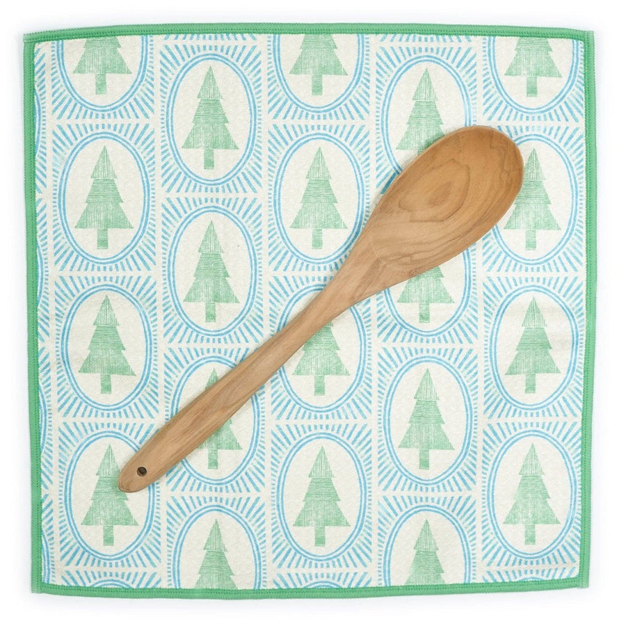 Mighty Mini Towel (Set of 3) Reversible - Marie Le Moal Winter Grove: Robins Egg