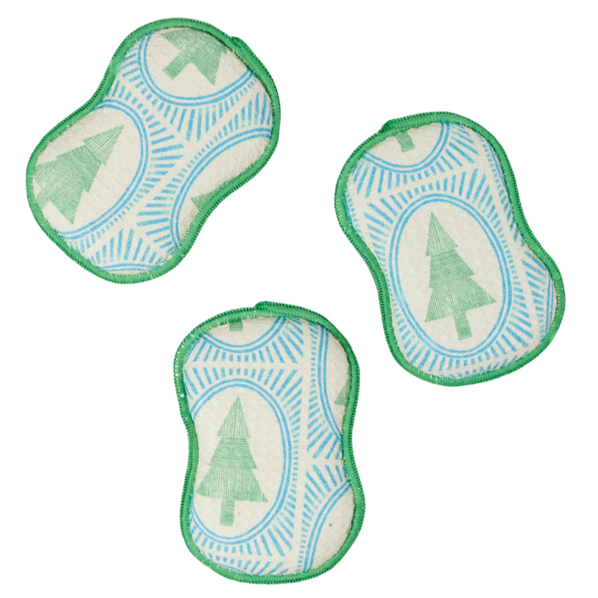 RE:usable Sponges (Set of 3) - Marie Le Moal Winter Grove: Robins Egg