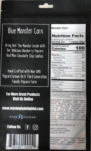 Blue Monster Popcorn