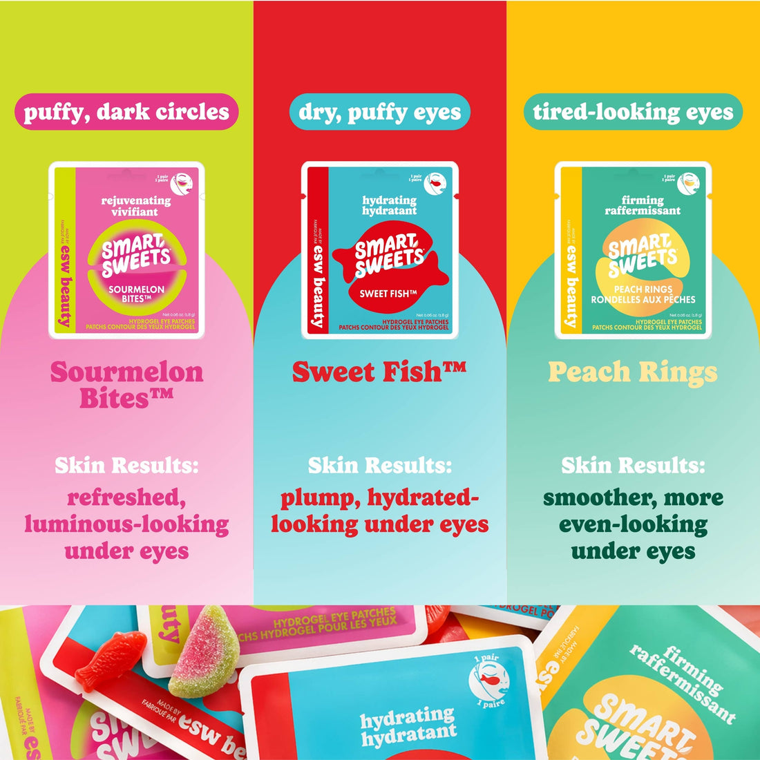 ESW x SmartSweets Firming Peach Rings Eye Patches: 1 pc