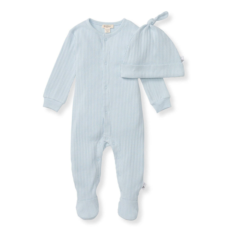 Sweet Rib Jumpsuit Set - Ocean: Ocean
