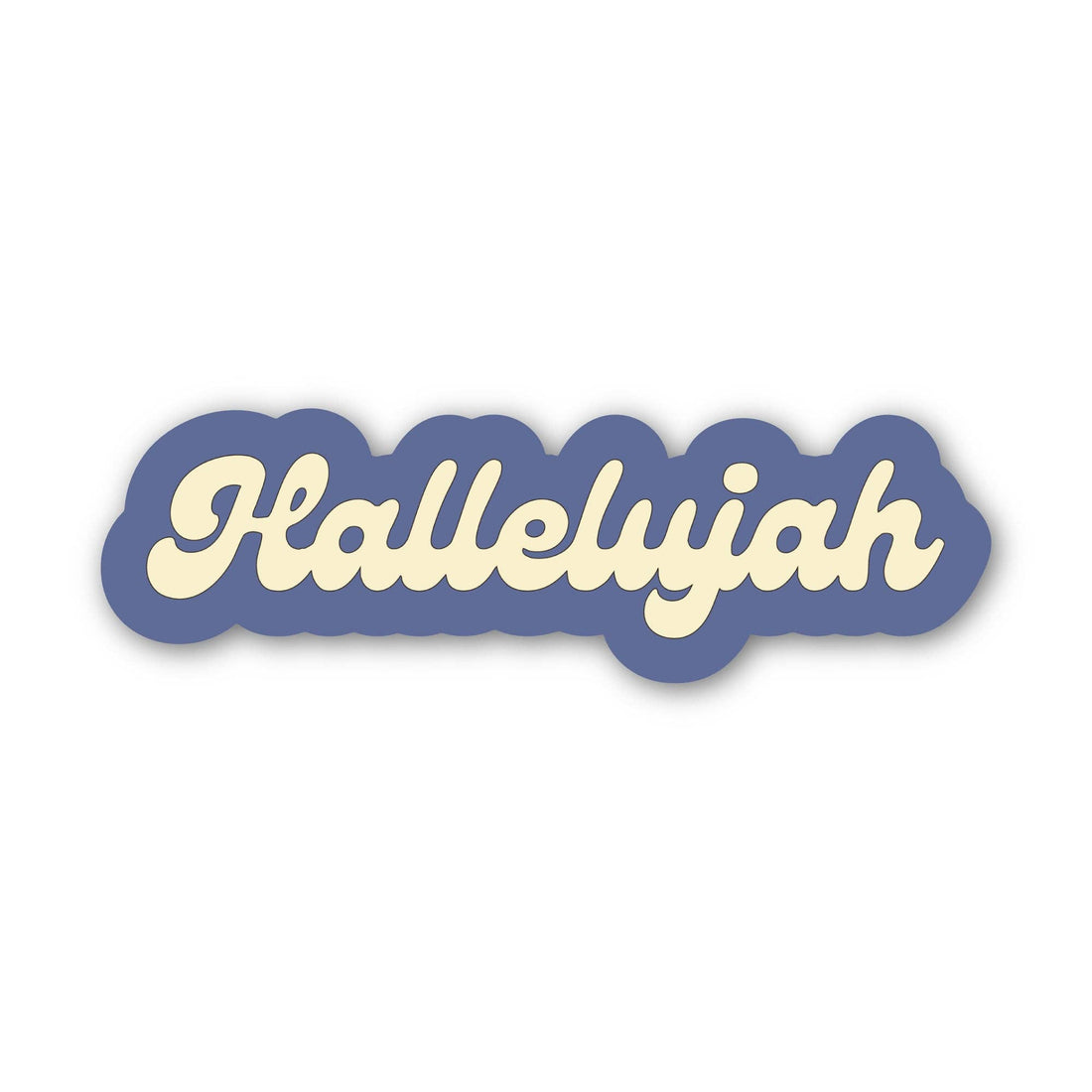 Hallelujah Text Faith Sticker
